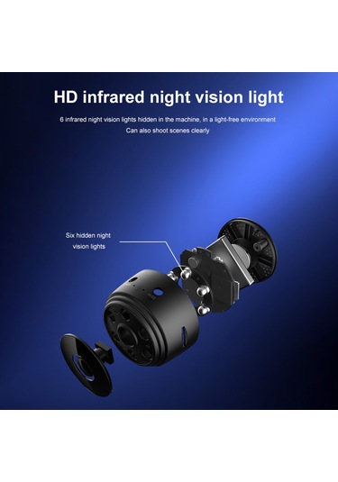 Yuntech01 A9 Mini Wifi Güvenlik Kamerası 1080p Hd 150 Geniş Açı Gölge Görüş Hareket Algılama Dış Mekan Uyumlu