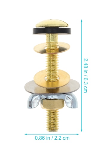 Ximistore9 Stainless Çelik Ve Bakır Tuvalet Koltuğu Sabitleme Vidalari - Ev Ve Ticari Kullanim Icin Dayanikli, Evet Ve Uyumlu Montaj Altın