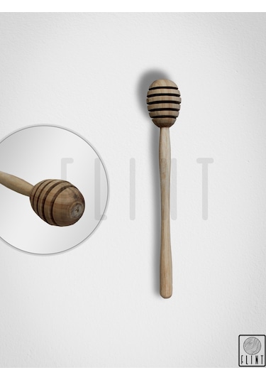 El Yapımı Ahşap Bal Kaşığı Reçel Pekmez Kaşığı 16cm 2adet