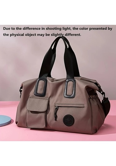 Sandwich Motion003 Kahverengi Renk, Kadın Erkek Uygun, Şık Seyahat Çantası, Çok Fonksiyonlu, Büyük Kapasiteli, İç Dış Cepli, Kahverengi