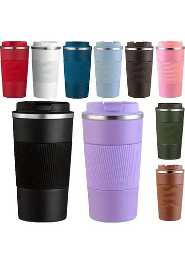 Besthome1 Çift Katmanlı Paslanmaz Çelik Vakum Yalıtımlı 380ml Termos Yeşil Yeşil