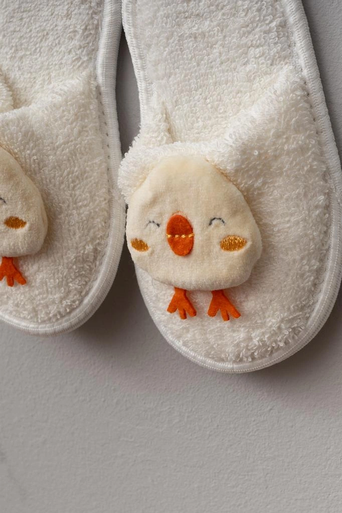 Bebitof Pamuk Civciv Desenli Bebek Bornoz Seti Bbtf.ekr.30038 0 - 3 Yaş