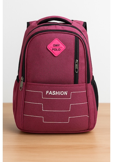 Owyon Polo Fashion Okul Sırt Çantası Yeni Sezon -pembe