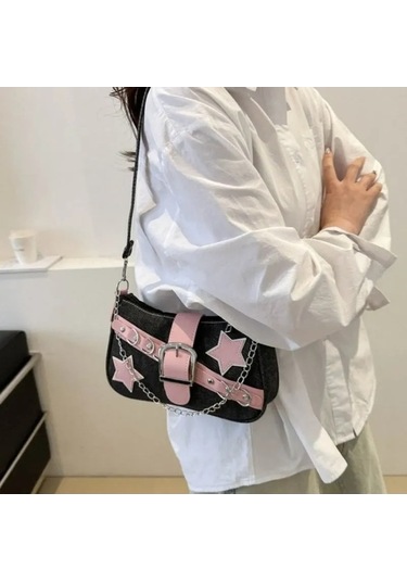 Novahub Çok Renkli Sütyen Üzeri Süt Koltuk Altı Çantası Kadın Moda Omuz Çantası Çok Renkli