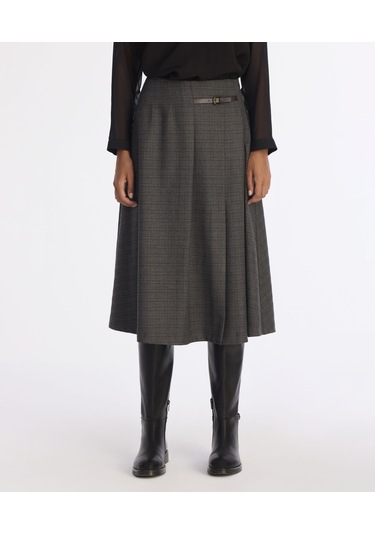 Yargıcı A Form Normal Bel Etek 25kket4035x 059 Gri