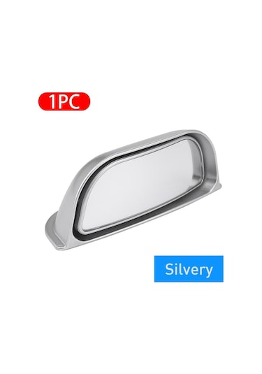 Gümüş B Sütunu Kör Nokta Aynası Araç Dikiz Aynası Geniş Açılı Arka Koltuk Yardımcı Gözlem Aynası Güvenlik Sürüş 1pc