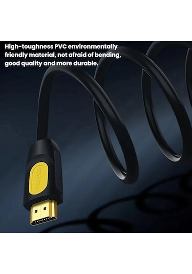 Sones Veggieg Hhı Hdmı 2.0 Hd Kablo 4k 60hz Televizyon Bilgisayar Monitörü Projektör Video Bağlantı Kablosu, Uzunluk: 3m