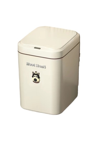 Didadodo Pratik Sensörlü Tam Otomatik Çöp Kovası 20l-krem Beyaz 11 Cream White