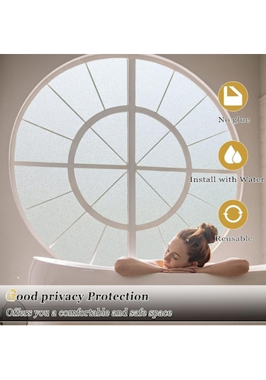 Uv Engelleyici Buzlu Cam Filmi 2 Metre X 45 Cm. Çok Renkli