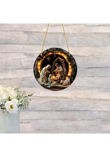 Pazly Suntek Sahnesi Parti Nın İsa& Doğum Dekorasyonu 39 15cmx15cm Ty