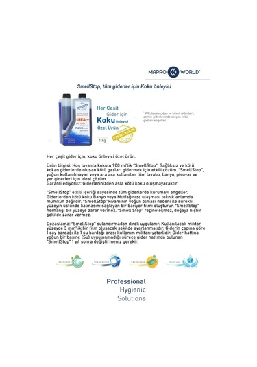 8'li Set - Smellstop Banyo Tuvalet Koku Önleyici - Wc Gider Koku Giderici - Lavanta Kokulu 8 X 1 Kg