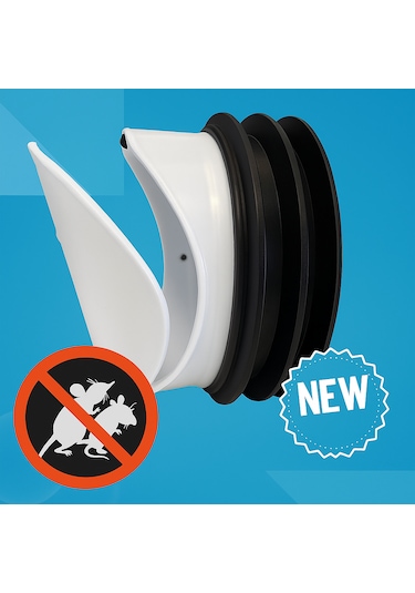 110'luk Çekvalfli Klozet Gider Aparatı - Koku Ve Kemirgen Bariyer