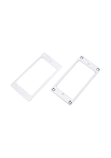 Hfambition Elektro Gitar Tespit Edici Taşıyıcı, Metal Konstruksiyon, 2 Adet, 2x2 Düz Çerçeve, Gümüş Renk, Dıy Parça