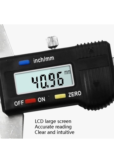 0-150mm Dijital Ekran Derinlik Ölçer Kumpas Sürmeli Kaliper Derinlik Ölçme Cetveli