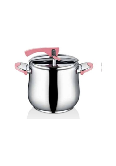 Inter Çelik Düdüklü Tencere 12 L Pembe