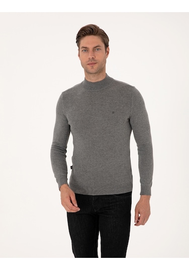 Pierre Cardin Erkek Gri Melanj Kazak /triko 50314176-vr086 Gri Melanj