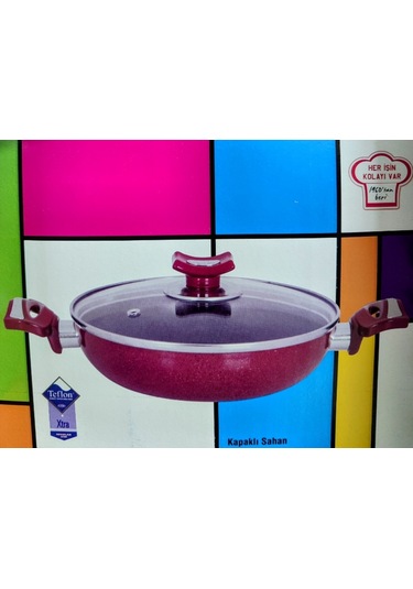 Mehtap Hardena 20 Cm Cam Kapaklı Kiremit Sahan