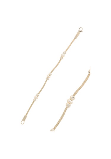 İnci Taşlı El işi 1000 Ayar Kadın Gümüş Bileklik 201021240