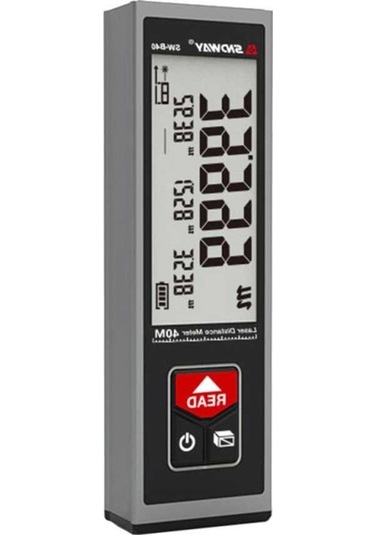 Pazly Sw-b40 El Tipi Şarj Edilebilir Lazer Ölçüm Cihazı - Dijital Uzunluk/alan/hacim Ölçer