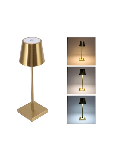 Taşınabilir Şarjlı Masa Lambası Dimli İstanbul Dekoratif Abajur