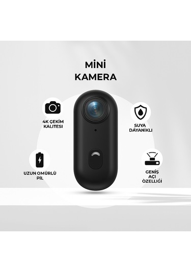 Uhd 4k Wifi Vlog Kamera 30m Su Geçirmez Geniş Açı Lens