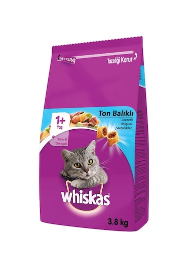 Whiskas Ton Balıklı ve Sebzeli Yetişkin Kedi Maması 3800 G