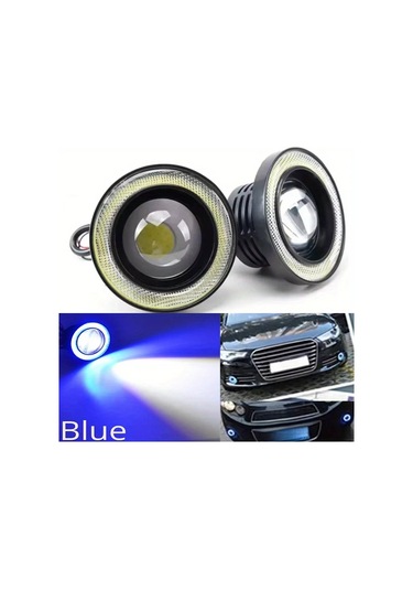 Dashanshop Mavi Renk 2 Adet Evrensel 3.5 Inç Angel Eye Far Işıkları