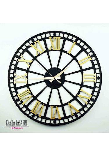 KAYRA TASARIM ATÖLYESİ AHŞAP RUSTiK ROMA GOLD 50cm Diğer