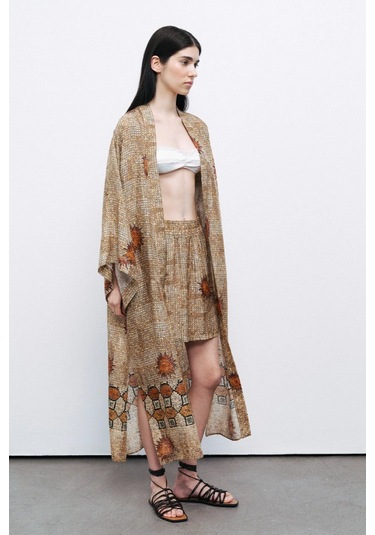 N25yn11115 Nocturne Kimono Çok Renkli