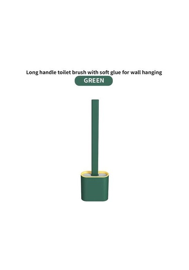 Tpr Pp Silikon Tuvalet Temizleme Fırçası Banyo Temizleyici Ev Housewives Duş Odası Banyo Aracı Tuvalet Fırçası Tutucular Antrasit - Beyaz