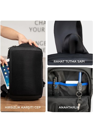 Mark Ryden Bulk Kol Omuz Çantası İpad Tablet Uyumlu Mr7633 00 Siyah