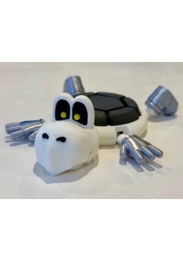Super Mario Dry Bones Koopa Troopa Bardak Altlığı Beyaz