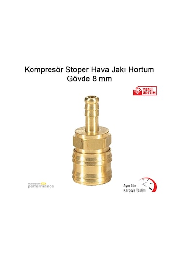 Kompresör Stoper Hava Jakı Hortum Gövde 8 MM N11.146
