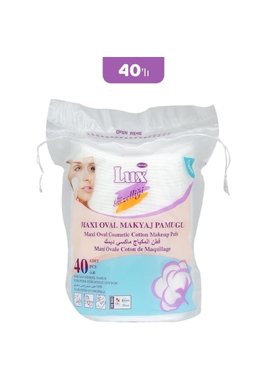 Lux Disk Maxi Oval Makyaj Pamuğu 40'lı