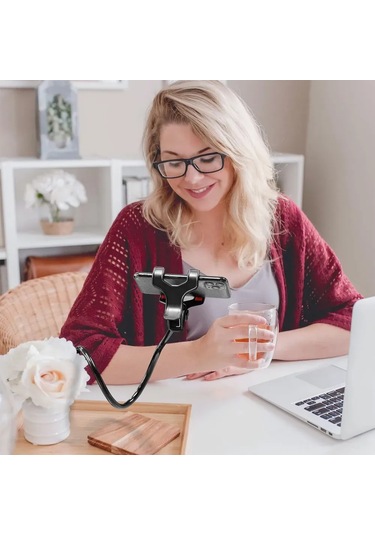 Singree Esnek Boyunlu Rahat Telefon Tutucu - Yatak Başı Ve Masa Kullanımı İçin