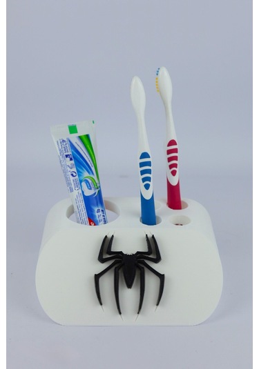 Spider Man - Dekoratif Diş Fırçalık Beyaz
