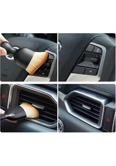 Volkswagen Uyumlu Araç içi kavisli yumuşak kıllı temizleme fırças