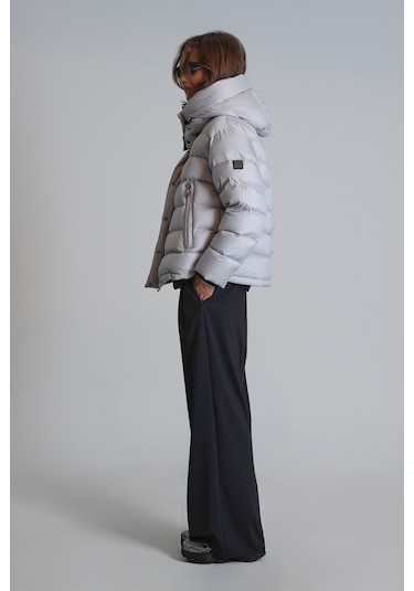 Lufian Rose Kaz Tüyü Kadın Mont Taş Taş 122120038100190 Taş