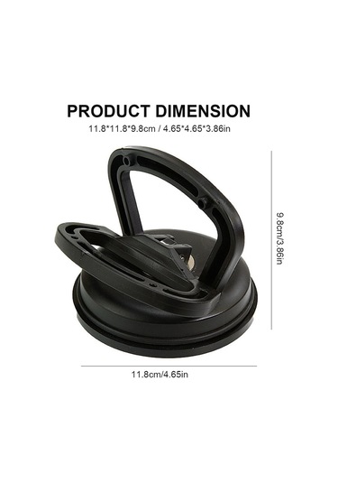 Youtek Büyük Çekimli Abs+silikon Süpürge: Araba Çukur Tamiri, Cam Ve Fayans Taşıma - Siyah