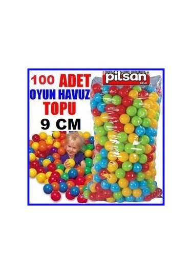 Pilsan Filede Oyun Havuz Topu 9 Cm 100'Lü