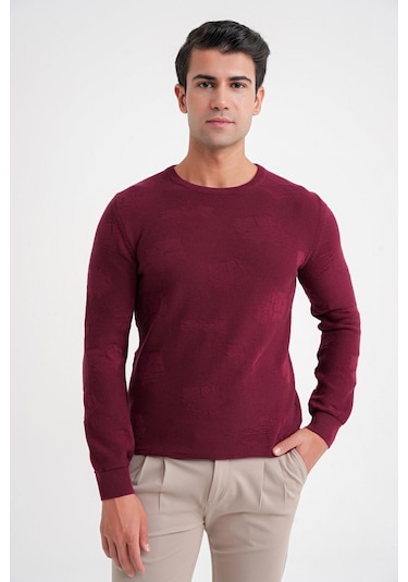 Tr 884 Triko Comfort Bordo Bordo