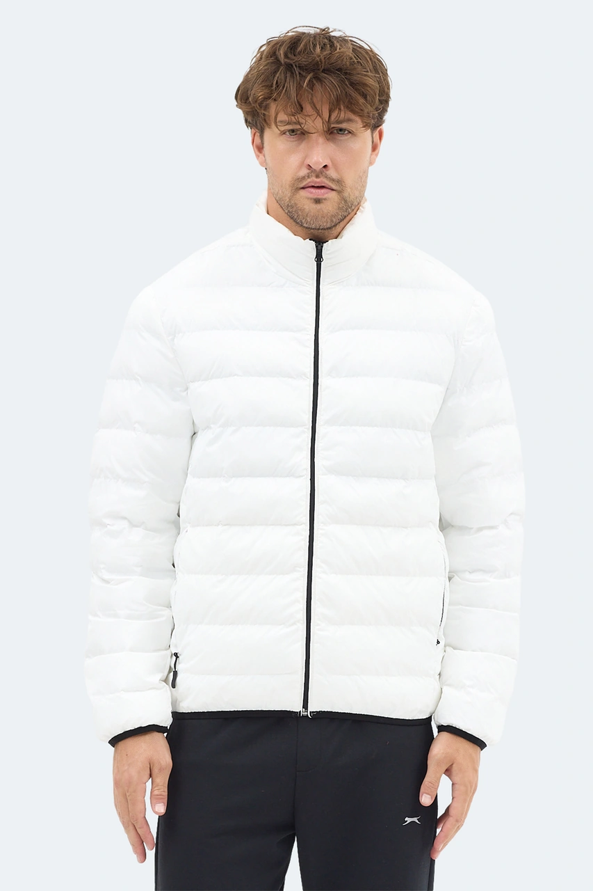 Slazenger Braum Erkek Şişme Ekru Mont & Kaban Ekru