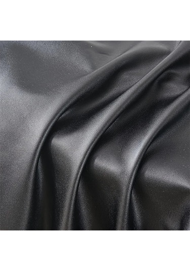 Elmpaly Siyah Esnek Deri Tabure Kılıfı - Dayanıklı, Kolay Temizlenir, Oturma Odası Ofis Siyah