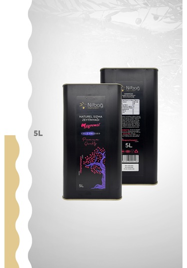 Nilbağ Zeytinyağları Ayvalık Natural Sızma Zeytinyağı Meyvemsi Teneke 5 L