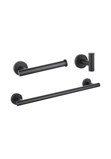 Suntek 3 Parça Banyo Donanım Aksesuar Seti Havlu Askısı 16