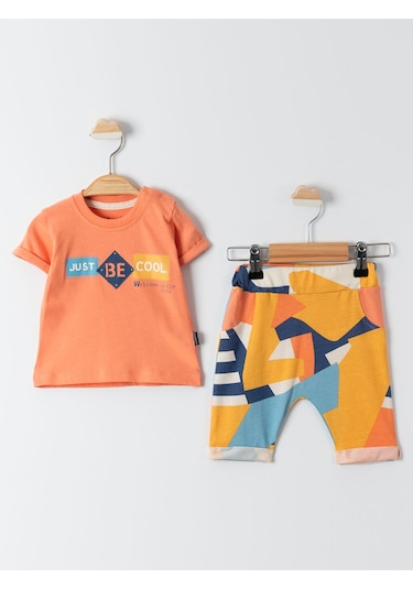Miniworld Kız Bebek Takım 6-18 Ay Oranj 17d17823924s1-3 Oranj