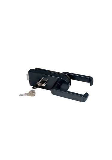 Antrasit Kapı Kollu Kilit, Cam Kapı Kilidi, Rondo Kapı Kolu, Alm.