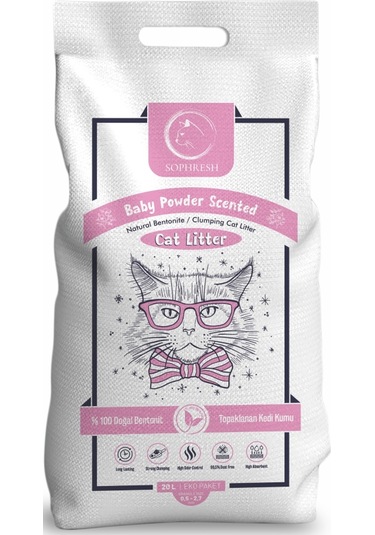 Sophresh Bs250 Bebek Pudrası Kedi Kumu Cat Litter 20 L