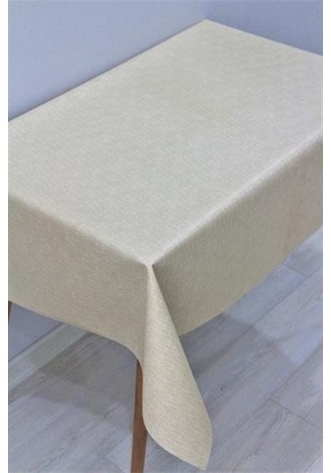 Elyaf Astarlı Silinebilir Muşamba Masa Örtüsü Bej - 141-a-kahve