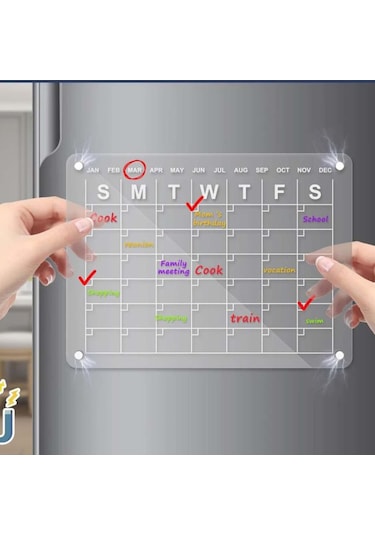 Suntek Buzdolabı Silinebilir Not Panosu Için Manyetik 11-adet Lacivert